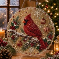 Grenzüberschreitend Bestseller: Chinesischer Weihnachtsbaum 5D Diamant-Malerei Acryl-Anhänger, bedruckbares Weihnachtsgeschenk zum Aufhängen