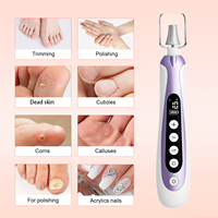 Perceuse à ongles professionnelle rechargeable à la lumière UV 10 Modes manucure pédicure ensemble électrique violet Gel séchage lampe à ongles avec prise USB