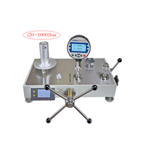 HSIN HSIN-1000 Testeur de poids mort hydraulique haute pression 1000 bar, calibrateur, instrument de poids mort numérique de précision de table