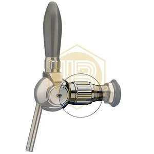 Rubinetto per birra cromato Cosmo con compensatore L35 - Product Image 5