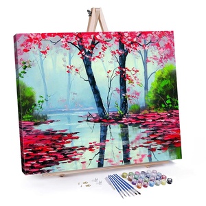 Pintura al óleo DIY de gran venta 2025 por números lienzo colorido personalizado para obra maestra de arte personalizada - Product Image 1