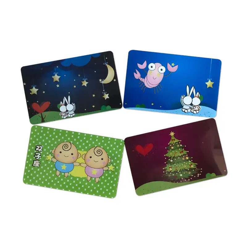 New Product NFC Business Gift card 13.56Mhz smart LED Plastic PVC Card
