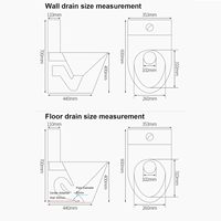 Toilette commerciale en acier inoxydable 304, haute efficacité, économie d'eau, monobloc, à poser au sol, avec abattant à fermeture douce