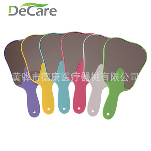 DeCare Dental Handheld <b>Mirror</b> Flat Magnifying Portable Makeup <b>Mirror</b> For Beauty Salon And Dressing Use - Product Image 2