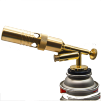 Antorcha de Butano de Uso Seguro con Encendido Electrónico, Recubrimiento de Cobre, Llama de 1000-1300, Calidad Garantizada, para Senderismo, Cocina, Barbacoa, Soldadura