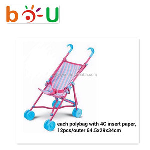 Bou hiện đại ngoài trời kim loại gấp xe đẩy em bé với chức năng chơi-bé vận chuyển đồ chơi - Product Image 3