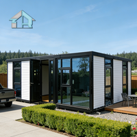 Maison conteneur extensible de 20 pieds, construction en acier respirant, montage facile, mini-maison portable, bureau, villa moderne