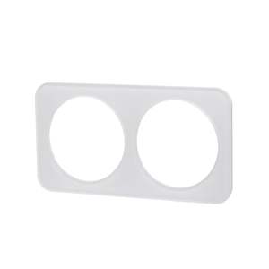 Placca da parete in vetro bianco con 2 chiavi, ideale per decorazioni moderne e per il controllo delle installazioni elettriche. - Product Image 1