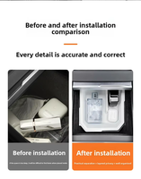 Organisateur de voiture double couche en silicone ABS avec 1 à 3 compartiments pour console centrale Tesla Model Y/YL/3, accessoire automobile