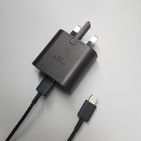 Chargeur mural 25W PD USB C UK pour Samsung Adaptateur de voyage Chargeur mural super rapide avec prise UK