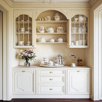 Meuble sous évier de cuisine modulaire en bois massif brun, design ouvert, armoire latérale complète, moderne, écologique, finition laquée, charnière, garantie 5 ans