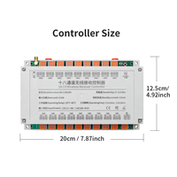 Récepteur de télécommande RF DC industriel 18 canaux 433 MHz, contrôleur de relais sans fil, piles AAA en plastique à code fixe/rolling