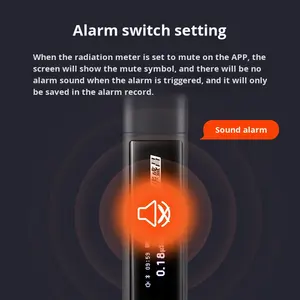 Détecteur de rayonnement nucléaire miniature Bluetooth portable CEM, rayons X, moniteur de dose personnel RM-180, fabriqué en Chine, non - Product Image 3