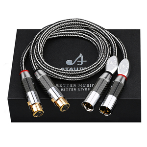 สายสัญญาณเสียง ATAUDIO รุ่นใหม่ Hi-End XLR แบบตัวผู้-ตัวเมีย พร้อมหัวต่อ XLR แบบแยกสัญญาณ สายสัญญาณเสียงบาลานซ์ HIFI XLR - Product Image 1