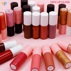 <span class=keywords><strong>Set</strong></span> <span class=keywords><strong>de</strong></span> Brillo Labial Vegano, Brillo Labial Color Nude, Muestra Gratis, Cosméticos <span class=keywords><strong>de</strong></span> Marca Privada, Brillo Labial Mate, Brillante, Mini, con Purpurina - Product Image 4
