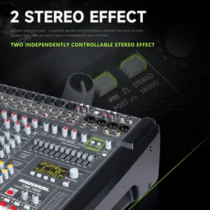 CMS1003 professionale 48 set di effetti digitali stereo 199 dsp mixer audio di registrazione USB per palcoscenico di buona qualità
