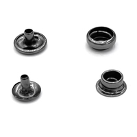 10 mm kancing Metal dompet pengikat kulit paku keling gesper perak/perunggu/hitam kancing pengencang nikel kancing jaket tas gesper