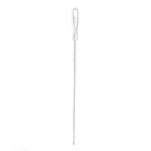 Cepillo de limpieza de desagües de material PP blanco sólido para inodoros y lavabos, herramienta limpiadora de tuberías - Product Image 5