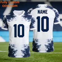Kemeja Jersey sepak bola kualitas tinggi bersirkulasi konsep kaki kustom