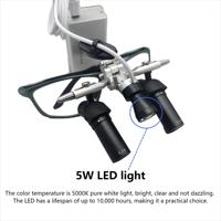 Loupe chirurgicale ergonomique tout métal Ergo2 4X 5X 6X pour hôpital, microscope dentaire, loupe d'angle ergonomique