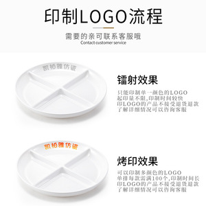 Plateau de service en mélamine blanche, multi-compartiments, pour hôtel, restaurant, en-cas, fruits, fruits secs P508 - Product Image 4