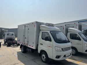 Petit camion frigorifique pour la vente de fruits de mer, de <span class=keywords><strong>viande</strong></span> et de poisson, carrosserie CKD, camion frigorifique, boîte en FRP - Product Image 5