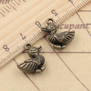 Ciondoli anatra Drake 17x17x8mm tibetano Color argento ciondoli antichi gioielli fai da te fatti a mano - Product Image 4