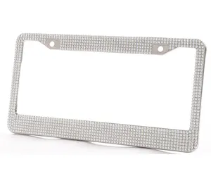 Groothandel Bling Bling Vonken Crystal Rhinestone Diamond Car License Number Plate Frame