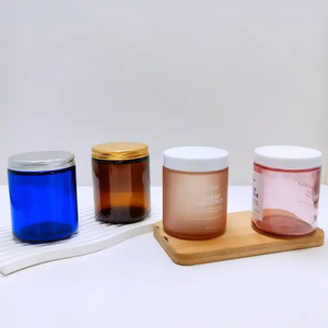 Luxury Contenant Cosmetique <b>Sunscreen</b> Face Cream Jar Cosmetic Packaging Amber Cosmetic Glass Jar With Lid - Product Image 3