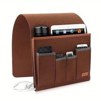 Sac de rangement suspendu en feutre pour chevet, pochette organisatrice non tissée pour canapé, support de télécommande, sac de rangement pour dortoir pour étudiant