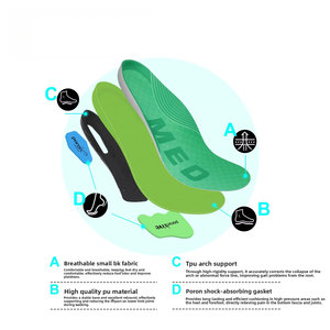 Plantillas ortopédicas de corrección para pie plano, bajas, medias y altas, con soporte de arco para hombres y mujeres - Product Image 2