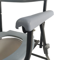 Chaise de toilette pliable en acier épais pour personnes âgées, produit de fabrication chinoise, confortable, nouveau