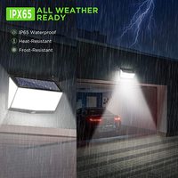 Lampe solaire extérieure super lumineuse à 468 LED, étanche, 3 modes, détecteur de mouvement, induction humaine, lumière solaire de jardin, lumières de cour, lumières de garage
