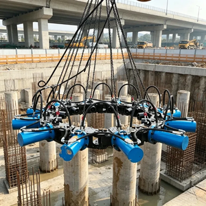 Coupe-pieux et brise-pieux 9 pièces <span class=keywords><strong>de</strong></span> 180 modules pour travaux <span class=keywords><strong>de</strong></span> <span class=keywords><strong>barrages</strong></span> et <span class=keywords><strong>de</strong></span> réservoirs - Product Image 2