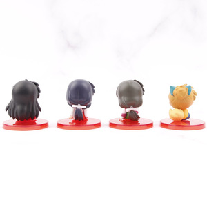 Lot de 4 figurines miniatures en PVC de 4 cm <span class=keywords><strong>Higurashi</strong></span> <span class=keywords><strong>Kagome</strong></span> Miroku Sesshoumaru, figurines d'anime, jouets de jeu de boîte surprise Gachapon, prix de jeu - Product Image 2