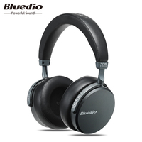 Bluedio V2 Headphone Nirkabel dengan Mikrofon, Headset HiFi Nirkabel Kelas Atas dengan Mikrofon untuk Panggilan Ponsel