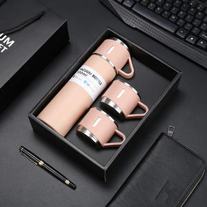 ขวดน้ำเก็บความร้อนสแตนเลสสตีลใส่น้ำดื่มแบบโลหะได้โดยตรงพร้อมเก็บรักษาอุณหภูมิ24ชั่วโมงสำหรับเครื่องล้างจานแบบเคลือบเพื่อความปลอดภัย - Product Image 5