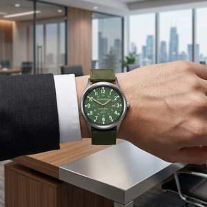 Reloj de Cuarzo para Hombre de Alta Calidad con Logotipo Personalizado, Estilo Militar, Correa de Nailon Tejida, Reloj de Campo, Fabricante de Marca Privada, Venta al Por Mayor - Product Image 3