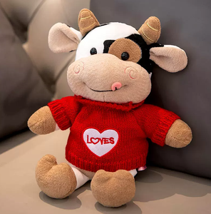 Megan, <span class=keywords><strong>Juguete</strong></span> <span class=keywords><strong>de</strong></span> Peluche <span class=keywords><strong>de</strong></span> Vaca <span class=keywords><strong>de</strong></span> Dibujos Animados, Adorable Peluche <span class=keywords><strong>de</strong></span> Vaca Lechera Kawaii para Niños, Almohada <span class=keywords><strong>de</strong></span> Peluche - Product Image 3