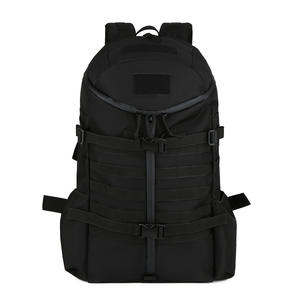 Sac à dos tactique géométrique en denim pour l'extérieur, en polyester, 36-56L, pour l'aventure, le camping, l'alpinisme, le cyclisme, la randonnée - Product Image 2