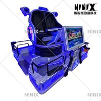 NINIX NINIX-321587 Simulador de Realidad Virtual Comercial Inmersivo Multijuego para Interiores, Máquina de Entretenimiento Arcade Metálica para 2 Personas MR