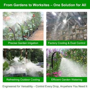Kit de Riego por Nebulización Universal de 30 Metros con Conexión Rápida de 1/2 Pulgada y Microaspersores para Riego de Flores en Invernaderos - Product Image 3