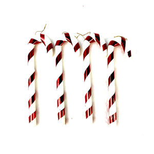 CANbus <span class=keywords><strong>de</strong></span> plástico colgante personalizado para decoración <span class=keywords><strong>de</strong></span> árbol navideño, cantos <span class=keywords><strong>de</strong></span> <span class=keywords><strong>caramelo</strong></span> artificiales para Navidad, gran oferta - Product Image 2