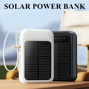 10000mAh Banque d'énergie <span class=keywords><strong>solaire</strong></span> <span class=keywords><strong>Chargeur</strong></span> portable Voyage en plein air Camping <span class=keywords><strong>Randonnée</strong></span> Centrale électrique avec câbles intégrés et lumière LED - Product Image 4