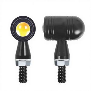 Clignotant universel pour moto, feu de recul, feu de travail, mini lampe LED ambre rétro, indicateur clignotant 12V - Product Image 2