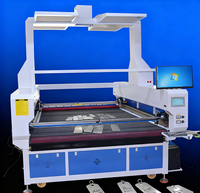 Machine de gravure laser industrielle à double rail 2024 double tête asynchrone et alimentation automatique pour tissu en cuir