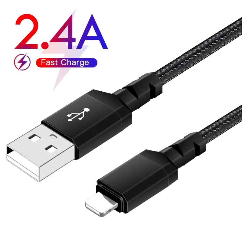 1M USB Charger Fast Cable for iPhone 7 8 Plus 11 Pro X XR XS MAX quick charging cable Cord for iphone 12 13 pro max