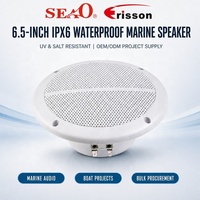 Haut-parleur marin durable en plastique étanche IPX6 de 6,5 pouces OEM ODM 4x60W Max pour bateau, approvisionnement en gros