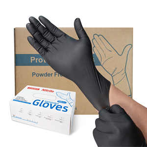 8Mil 12Mil Gants en caoutchouc jetables en nitrile sans danger pour le travail Poudre sans latex Résistant aux produits chimiques Alimentaire industriel/Imperméable direct - Product Image 5