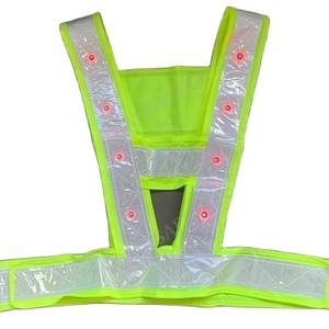 Gilet de sécurité réfléchissant QIAOSAFETY, classe 2 ANSI, avec éclairage LED, design multi-poches, logo personnalisé, alimenté par batterie - Product Image 3
